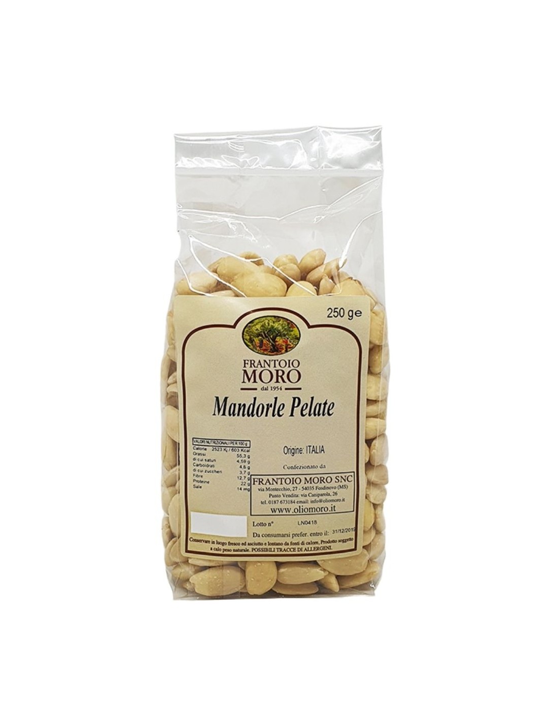 Mandorle Pelate Sgusciate - 250 gr.