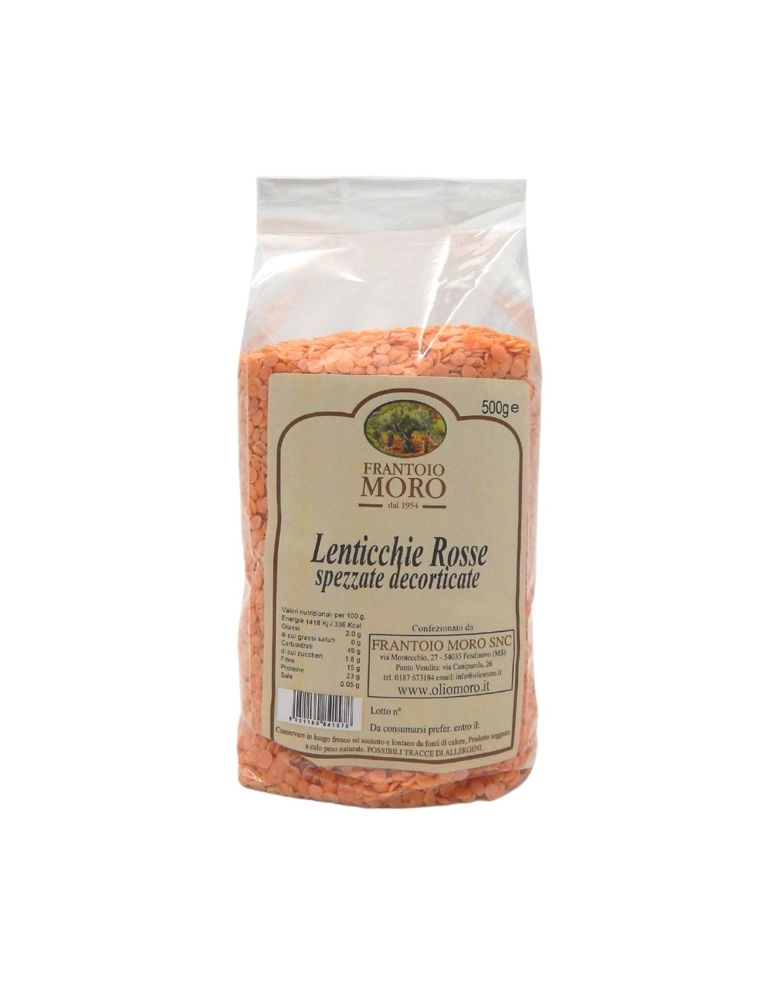 Legumi e Semi Lenticchie Rosse Decorticate 500 g