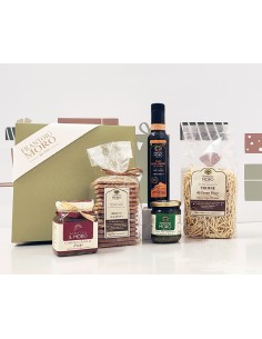 OLIVIA_CONFEZIONE REGALO_OLIO_EXTRAVERGINE_PESTO_TROFIE