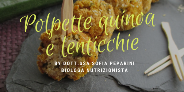 Polpette di quinoa e lenticchie
